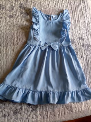 Vestido niña ceremonia azul