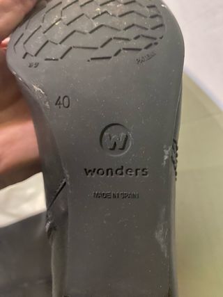 Botas Wonders mujer negras
