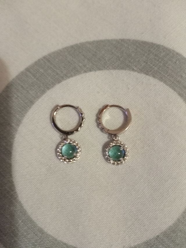 Pendientes Luxenter aguamarina