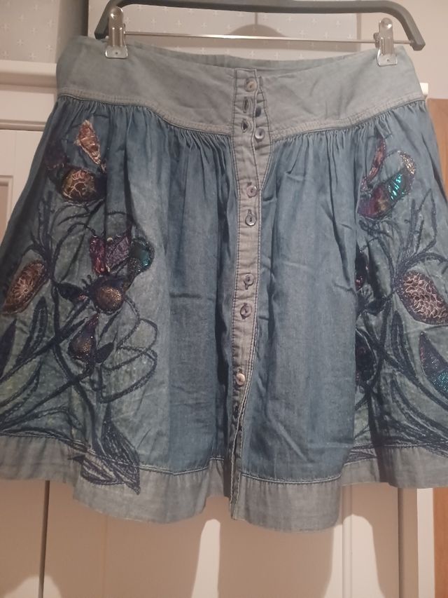 Mini Falda Vaquera Desigual