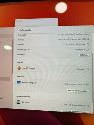 iMac 21.5" 2017 - 2.3 GHz Intel Core i5