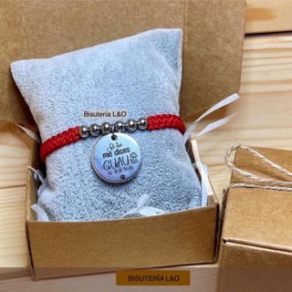 Pulsera roja perro - Bisutería L&O
