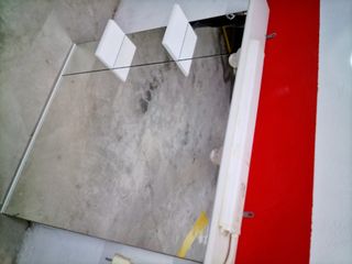 Espejo baño con repisas blanco