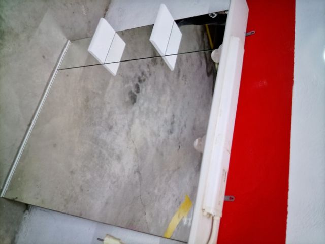 Espejo baño con repisas blanco