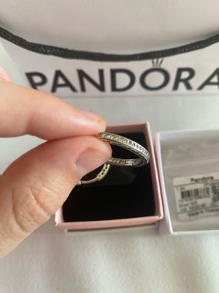 Fantasticos Pendientes de Aro Pandora con etiqueta