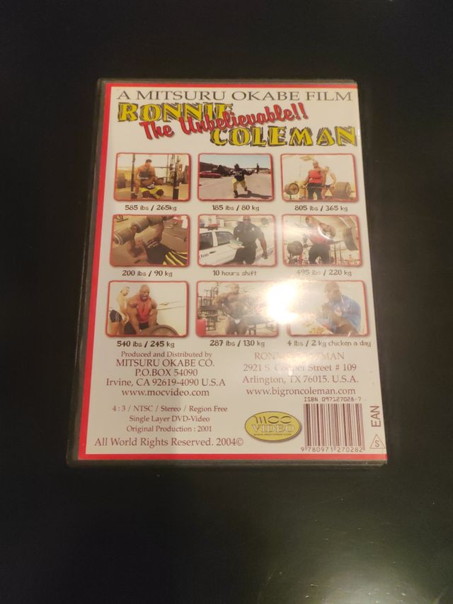 DVD Ronnie Coleman: The Unbelievable !!