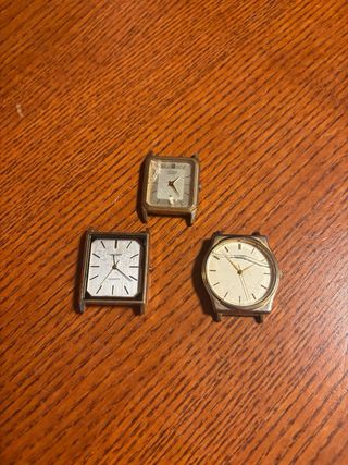 3 Relojes Citizen dorados y plateados