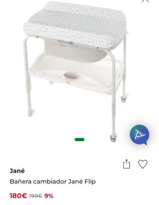 Bañera cambiador Jané Bebé