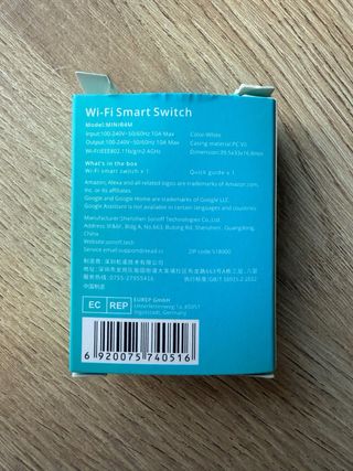 Sonoff MiniR4M - Interruptor WiFi