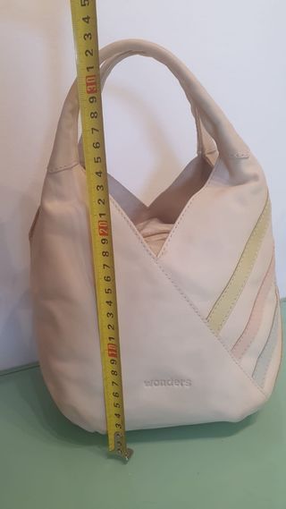 Bolso Wonders Piel Beige Multicolor
