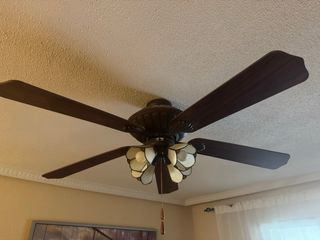 Ventilador techo con lámpara - marrón