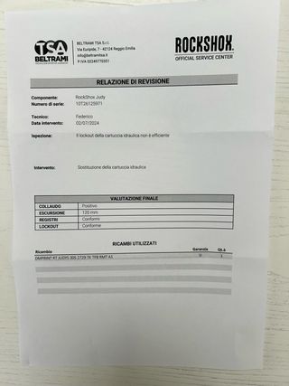 Forcella MTB RockShox Judy Silver 29" 120mm