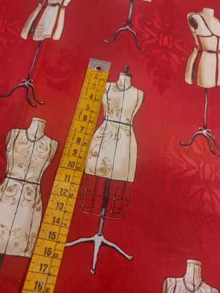 Tela algodón estampada maniquíes