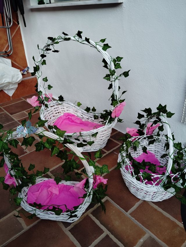 Cestas para decoración eventos