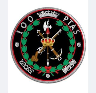 Moneda 100 Ptas Franco 1966 coloreada