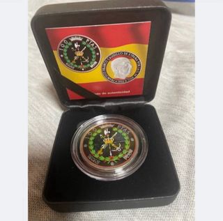 Moneda 100 Ptas Franco 1966 coloreada