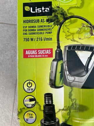Bomba para  aguas sucias Lista