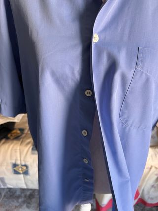 Camisa azul manga corta