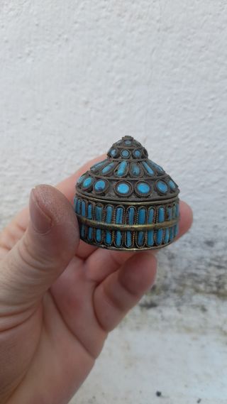 Scatolina vintage in Turchese