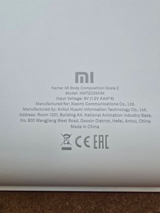 Báscula Xiaomi Mi Body Composition Scale 2