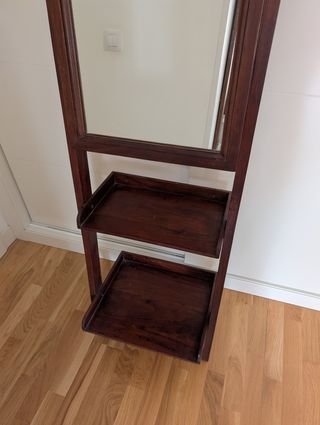 Espejo tocador madera marrón