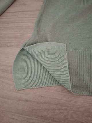 Jersey Zara verde agua