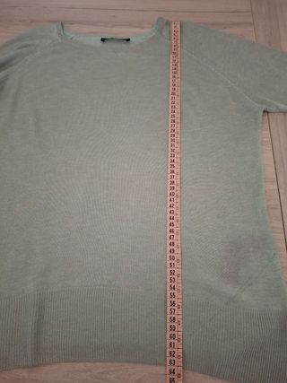 Jersey Zara verde agua