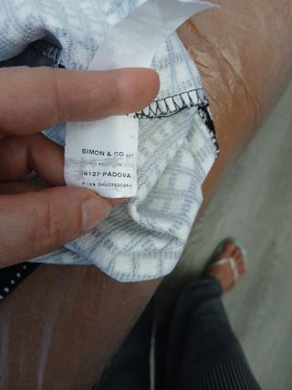 Abito a quadretti bianco e nero