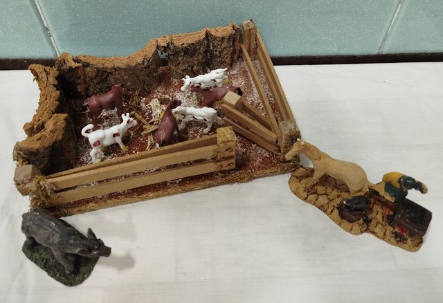 Piezas de maqueta o Belén de Navidad