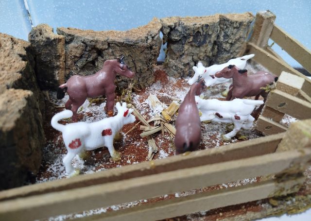 Piezas de maqueta o Belén de Navidad