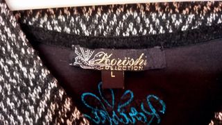 Vestido Koröshi L Azul y Negro, estilo desigual 