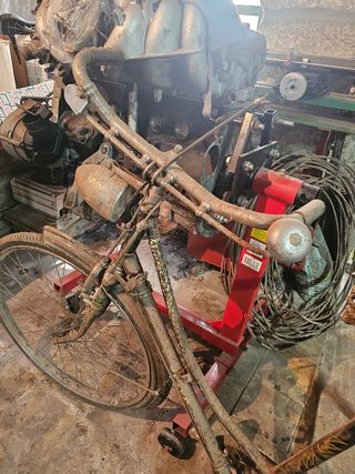 Bicicleta antigua mujer