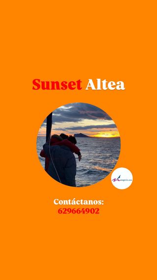 Sunset Altea: Velero 3h+atardecer