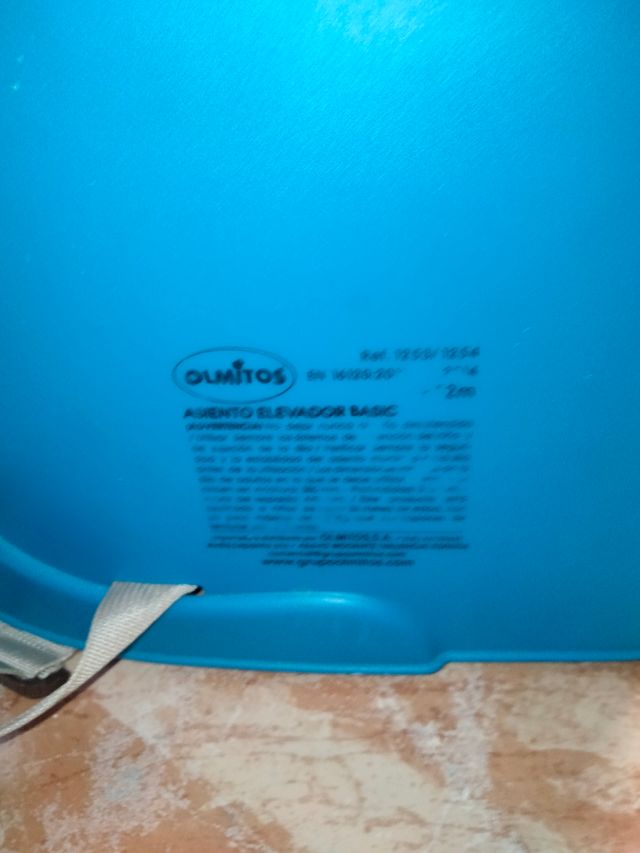 Trona viaje bebé azul