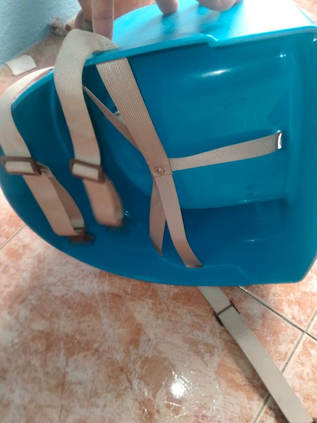 Trona viaje bebé azul