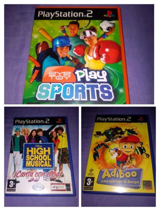 3 Videojuegos Playstation 2 (PS2)