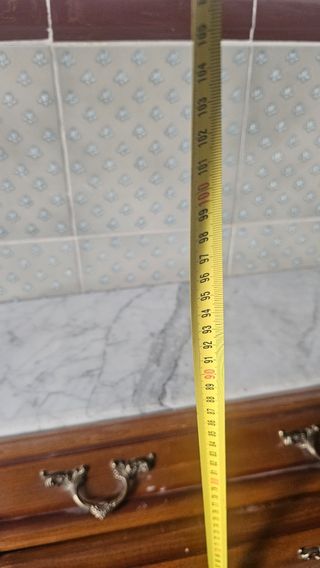 Se regala mueble recibidor madera y mármol