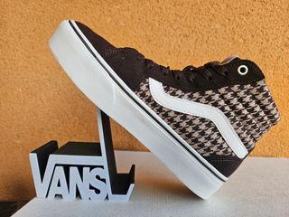 Vans Sk8-Hi Platform Cuadros Marrón