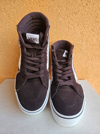 Vans Sk8-Hi Platform Cuadros Marrón