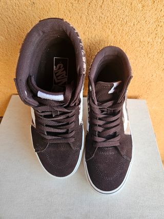 Vans Sk8-Hi Platform Cuadros Marrón