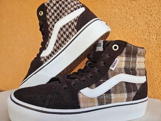 Vans Sk8-Hi Platform Cuadros Marrón