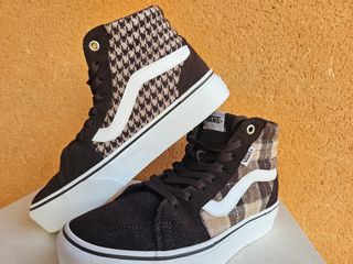 Vans Sk8-Hi Platform Cuadros Marrón