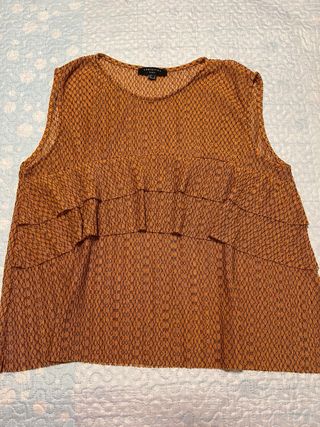 Blusa Cortefiel L - Naranja