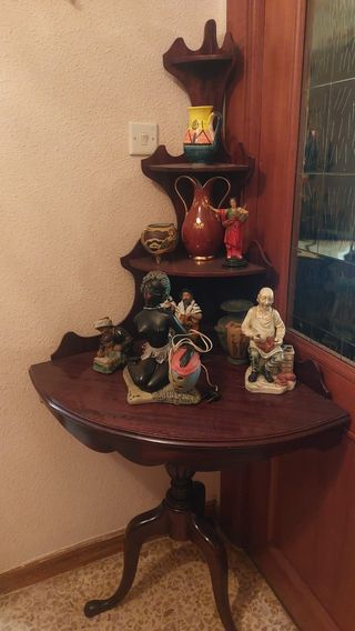 Estantería esquina madera