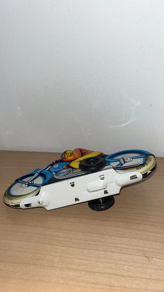 MOTOCICLETA PN-Cord Motorcycle Friction Tin Toy