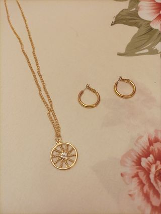 Conjunto joyas dorado