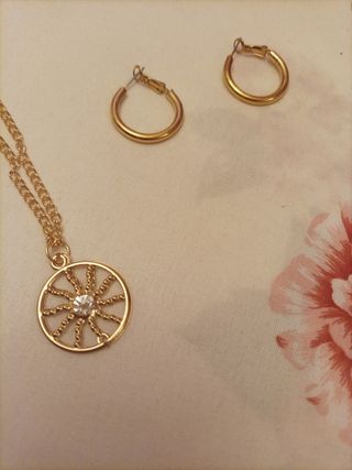 Conjunto joyas dorado