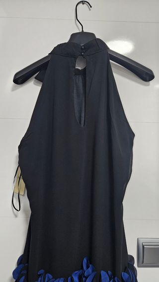 Vestido Fiesta Negro-Azul