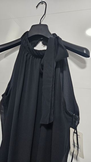 Vestido Fiesta Negro-Azul