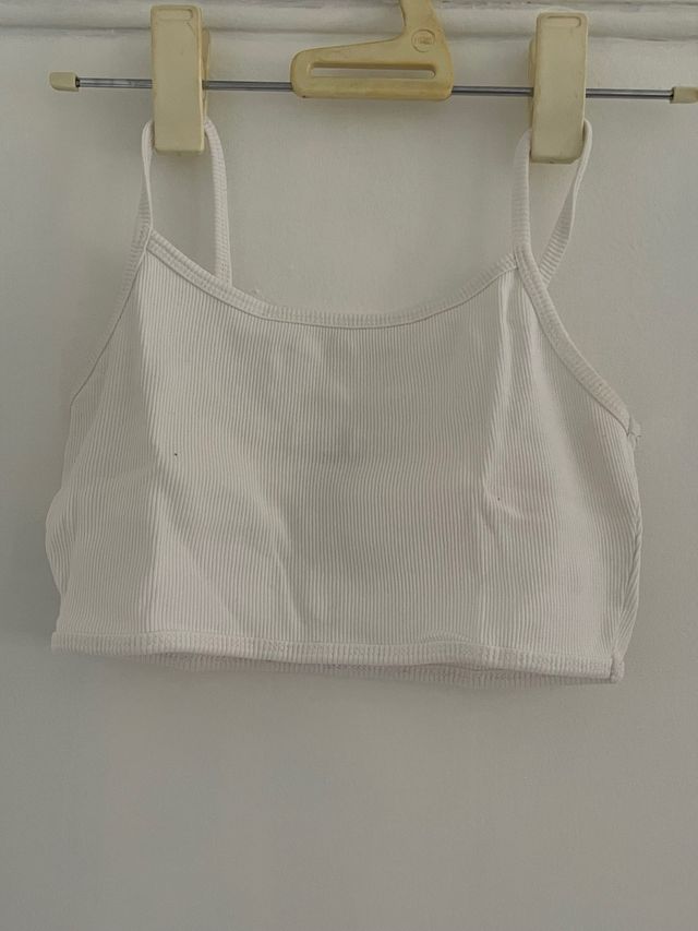 Crop top blanco tirantes